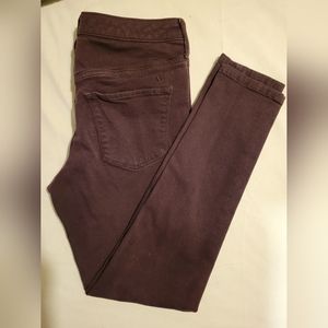 Mossimo- Burgundy High Rise skinny jeans